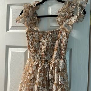 En Saison smocked floral dress “chaumont”